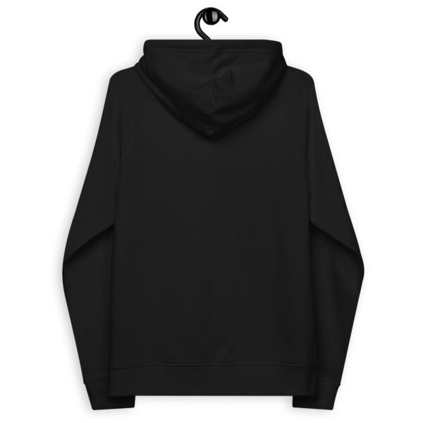 QR Printed Unisex eco raglan hoodie - Image 2