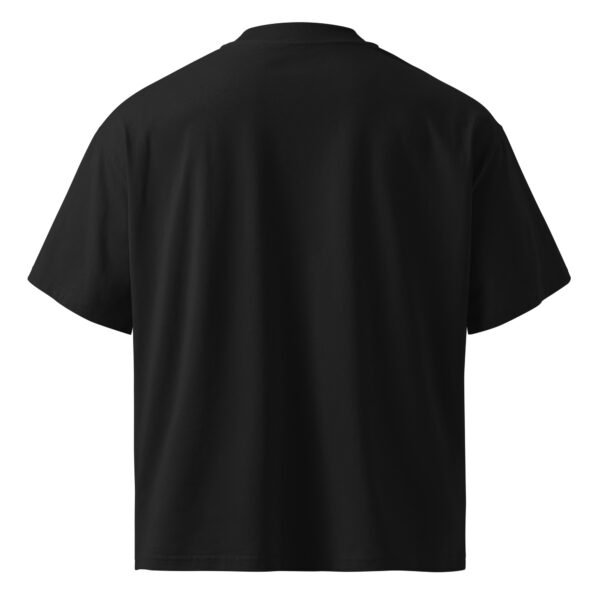 QR Printed Unisex organic oversized high neck t-shirt - Image 6